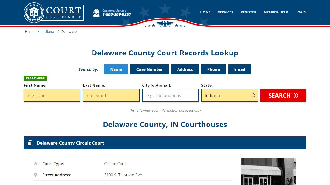 Delaware County Court Records | IN Case Lookup